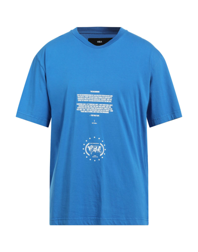 Shop Hood By Air Hba  Man T-shirt Azure Size Xl Cotton In Blue