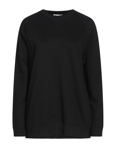 Shop Valentino Garavani Woman Sweatshirt Black Size S Cotton, Polyamide