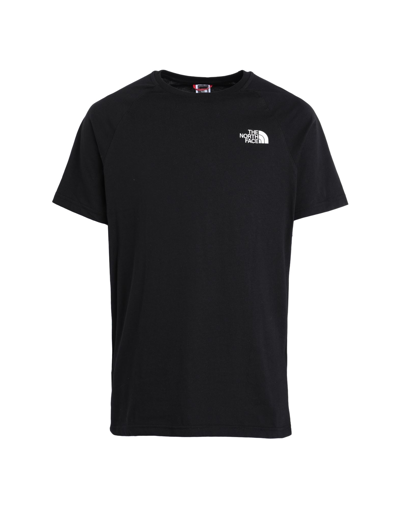 The North Face Red Box Logo Cotton T-shirt In Black | ModeSens