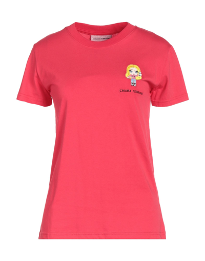 Shop Chiara Ferragni T-shirts In Red
