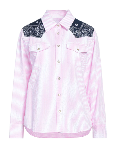 Shop Front Street 8 Woman Shirt Pink Size 4 Cotton