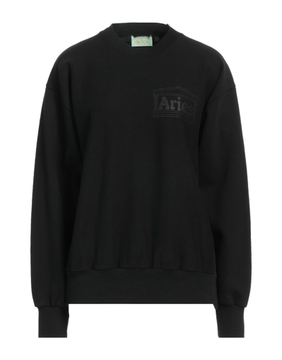 Shop Aries Woman Sweatshirt Black Size S Cotton