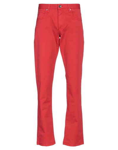 Shop Marciano Man Pants Red Size 29 Cotton, Elastane