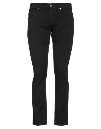 Shop Dondup Man Denim Pants Black Size 29 Cotton, Elastane