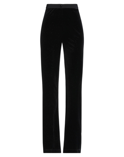 Shop Patrizia Pepe Sera Woman Pants Black Size 2 Polyester, Elastane