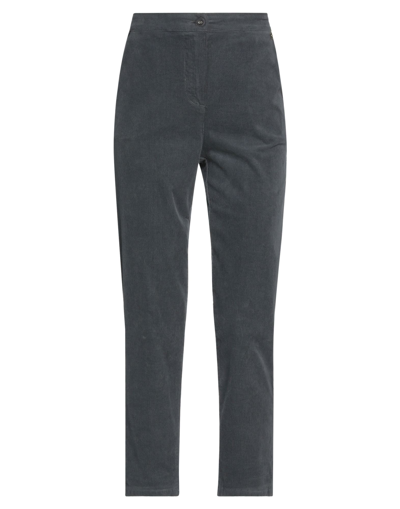 Shop Souvenir Woman Pants Steel Grey Size Xs Cotton, Elastane