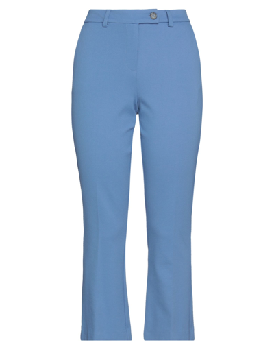 Shop Guttha Cropped Pants In Pastel Blue
