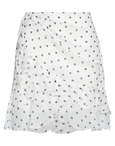 Shop Balmain Mini Skirts In White