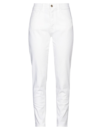 Shop Cycle Woman Jeans White Size 29 Cotton, Elastane