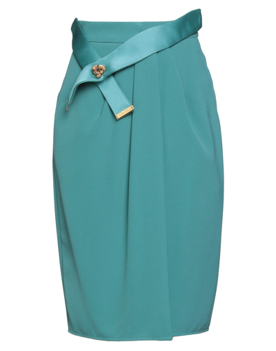Shop Elisabetta Franchi Woman Midi Skirt Deep Jade Size 4 Polyester, Elastane In Green