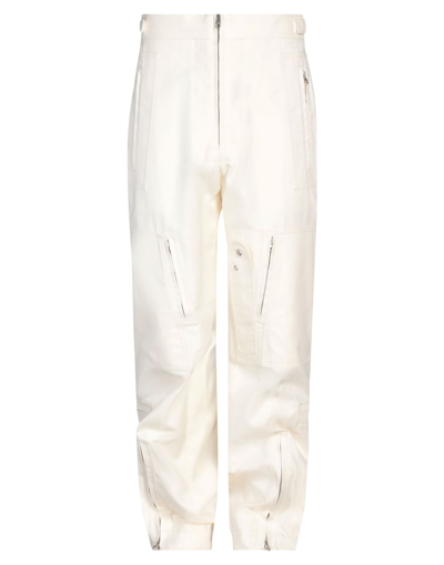 Shop Stella Mccartney Men Man Pants Ivory Size 38 Cotton, Polyamide In White