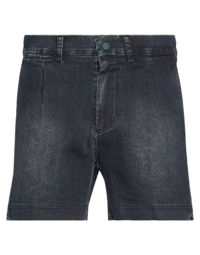 Shop Berwich Man Denim Shorts Blue Size S Cotton, Elastane
