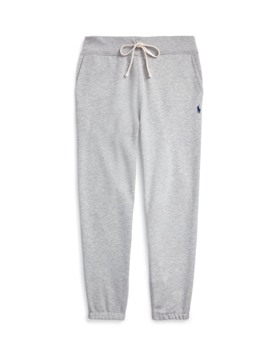 Shop Polo Ralph Lauren Double-knit Jogger Pant Man Pants Light Grey Size Xl Cotton, Polyester