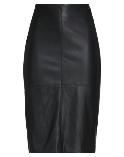 Shop Alessandro Legora Midi Skirts In Black