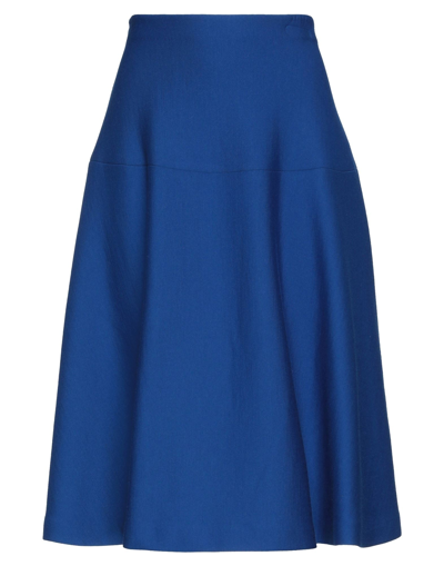 Shop Marni Midi Skirts In Blue