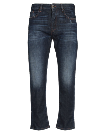 Shop Emporio Armani Man Jeans Blue Size 31 Cotton, Elastane