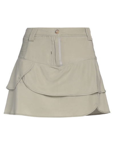 Shop Dekker Woman Mini Skirt Light Grey Size 32 Lyocell