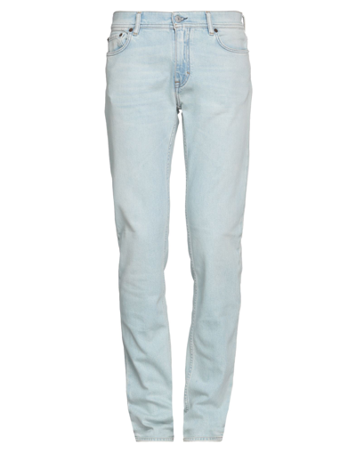 Shop Acne Studios Man Jeans Blue Size 31w-32l Cotton, Elastane