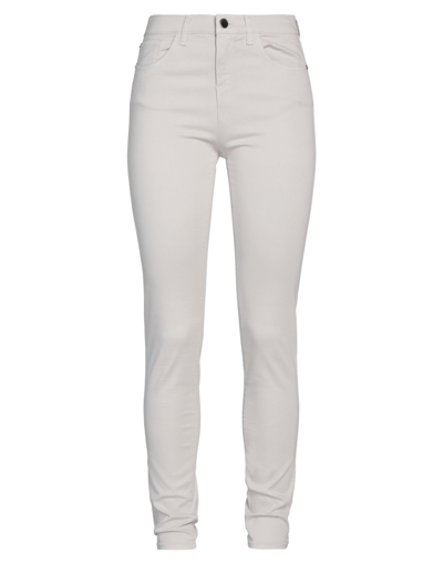 Shop Emporio Armani Woman Pants Light Grey Size 25 Cotton, Modal, Elastane