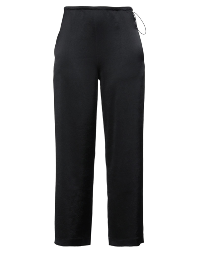 Shop Erika Cavallini Woman Pants Black Size 4 Triacetate, Polyester, Acetate