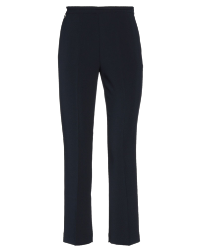Manila Grace Woman Pants Midnight Blue Size 2 Polyester, Elastane In Blue