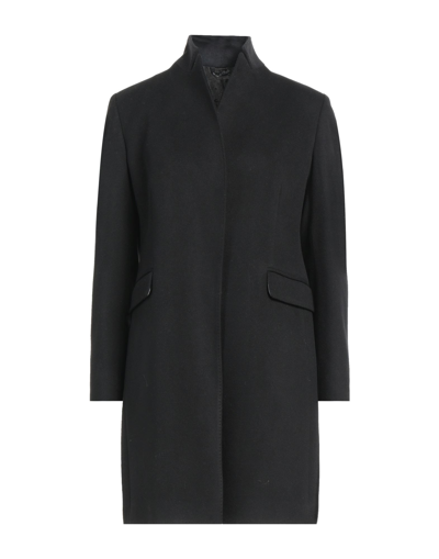 Shop Brian Dales Woman Coat Black Size 12 Wool, Polyamide