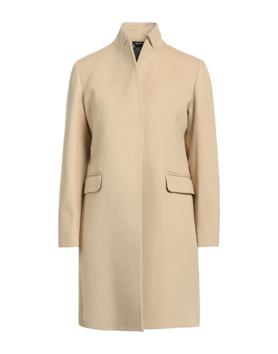 Shop Brian Dales Woman Coat Beige Size 4 Wool, Polyamide