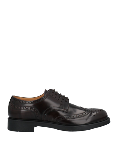 Shop Triver Flight Man Lace-up Shoes Dark Brown Size 10 Soft Leather