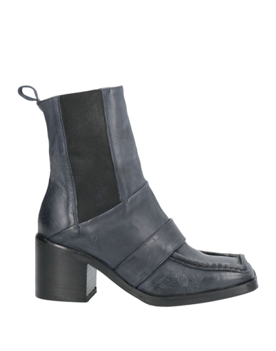 Shop 1725.a Woman Ankle Boots Midnight Blue Size 6 Soft Leather