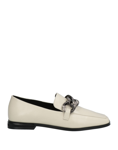 Shop Bibi Lou Woman Loafers Ivory Size 9 Soft Leather In White