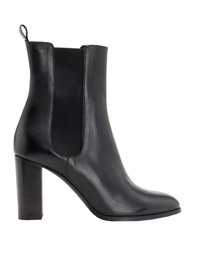 Shop Leonardo Principi Leather Heeled Chelsea Boots Woman Ankle Boots Black Size 8 Calfskin