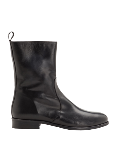 Shop Leonardo Principi Leather Ankle Boots Woman Ankle Boots Black Size 7 Calfskin
