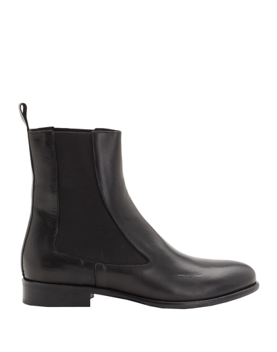 Shop Leonardo Principi Leather Chelsea Boots Woman Ankle Boots Black Size 8 Calfskin