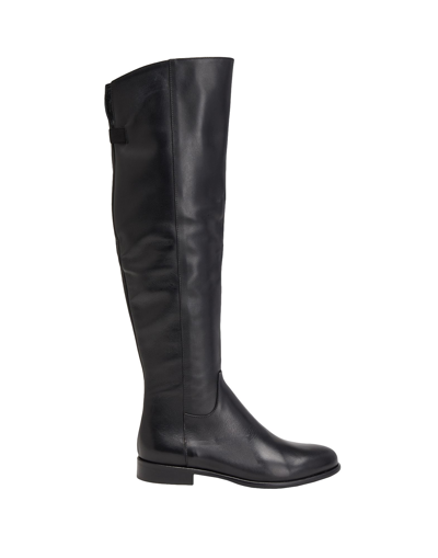Shop Leonardo Principi Leather Over-the-knee Boots Woman Boot Black Size 8 Calfskin