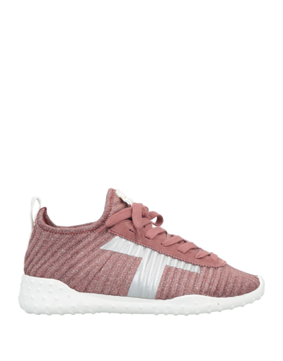 Shop Tod's Sneakers In Pastel Pink