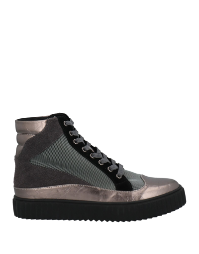 Shop Tosca Blu Woman Sneakers Black Size 11 Soft Leather, Textile Fibers