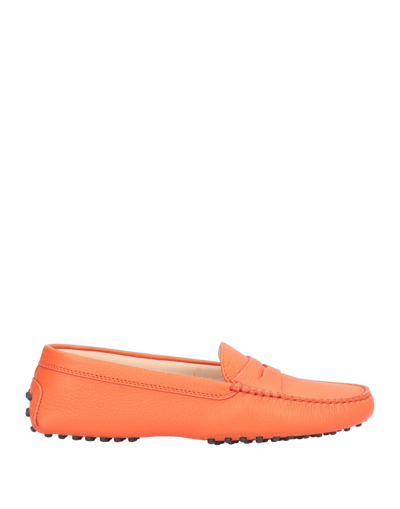 Shop Tod's Loafers In Salmon Pink