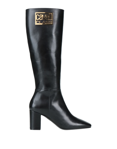 Shop Cavalli Class Woman Boot Black Size 5 Calfskin