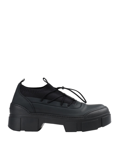 Vic Matie Ankle-sock Platform Shoes In Black