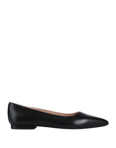 Ralph Lauren Ballet Flats In Black