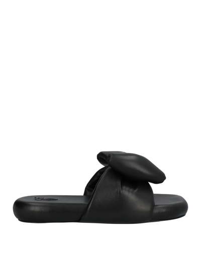 Shop Off-white Woman Sandals Black Size 8 Soft Leather