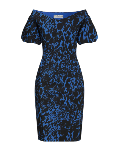 Shop Chiara Boni La Petite Robe Woman Mini Dress Blue Size 2 Polyamide, Elastane