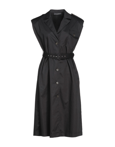 Shop Icona By Kaos Woman Midi Dress Black Size 10 Cotton