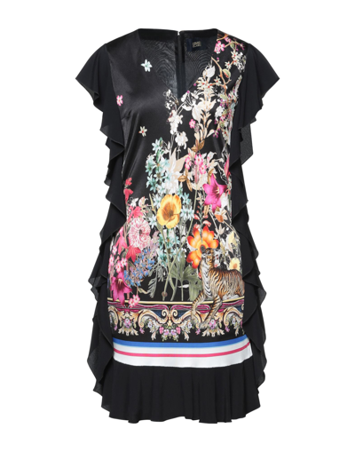 Shop Cavalli Class Woman Mini Dress Black Size 10 Viscose, Polyester