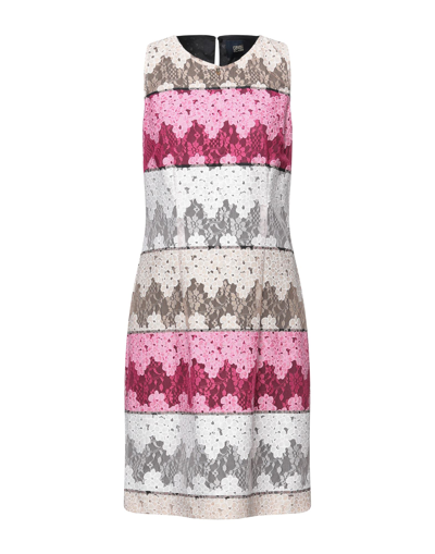Shop Cavalli Class Woman Midi Dress Fuchsia Size 0 Polyester, Cotton In Pink