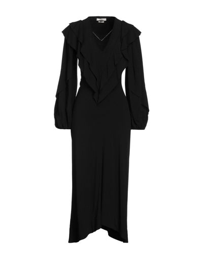 Shop Isabel Marant Étoile Marant Étoile Woman Midi Dress Black Size 4 Viscose, Polyamide, Linen