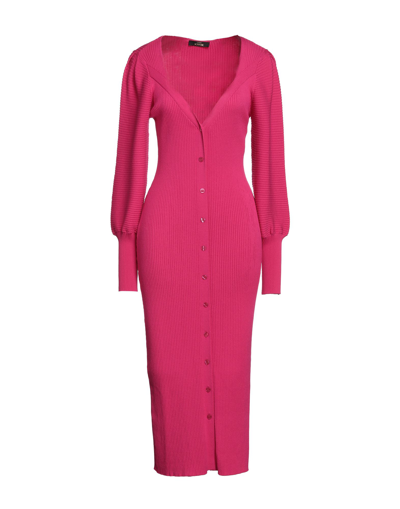 Shop Actitude By Twinset Midi Dresses In Fuchsia