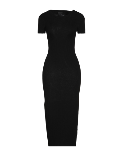 Shop John Richmond Woman Midi Dress Black Size L Viscose, Nylon