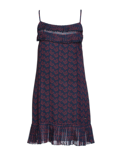 Shop Blugirl Blumarine Woman Mini Dress Midnight Blue Size 4 Polyester