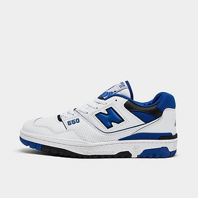 Shop New Balance Men's 550 Casual Shoes In White/team Royal